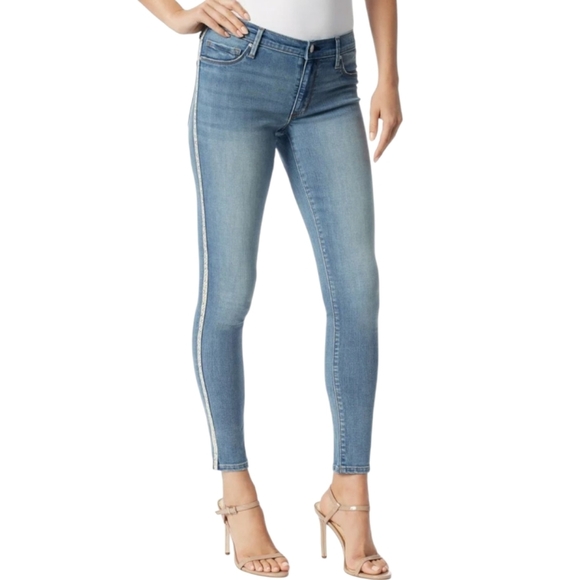 Jessica Simpson Kiss Me Mid Rise Skinny Jeans Poppy Series Size 2 - Picture 2 of 13